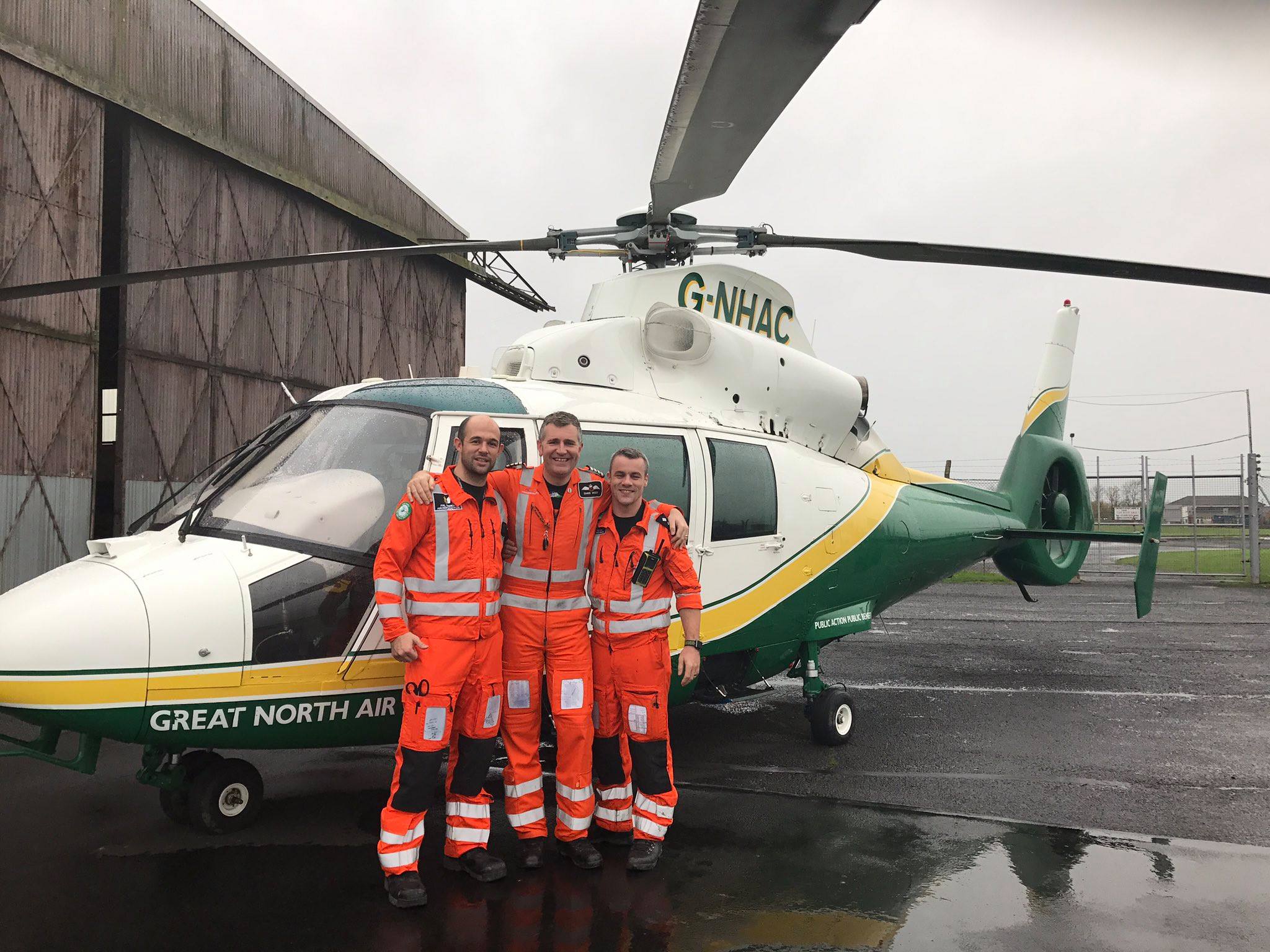 Capt Chris leaves after seven years - Great North Air Ambulance Service